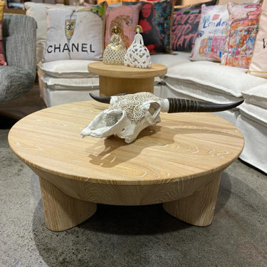 Alaska Round Coffee Table - Elm at Online8 Furniture Auckland NZ