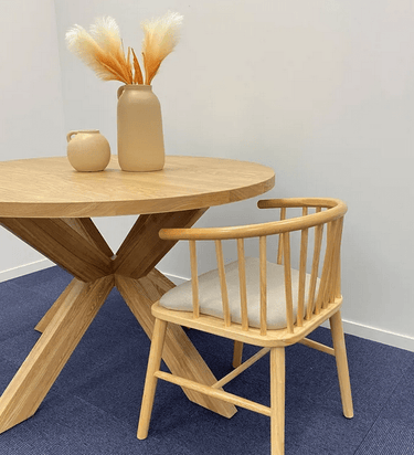 Alba Dining Chair - Solid Oak at Online8 Furniture Auckland NZ