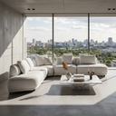 Algar Sectional Sofa combining 2-seater, corner and single armless sections you can reconfigure