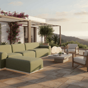 Alice Outdoor Sectional Sofa Set With Ottoman at Online8 Furniture Auckland NZ