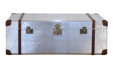Aluminium Coffee Table with 2 Drawers at Online8 Furniture Auckland NZ