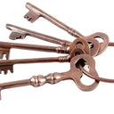 Aluminium Copper Antique Keys Set at Online8 Furniture Auckland NZ