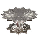 Aluminium Star Embossed Footed Plate 31cm at Online8 Furniture Auckland NZ