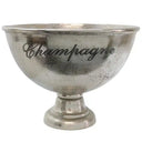 Aluminium XL Champagne Bowl - Raw Silver at Online8 Furniture Auckland NZ
