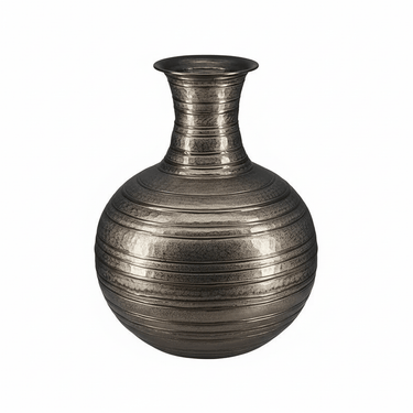 Aluminium XL Pot Belly Vase Large at Online8 Furniture Auckland NZ