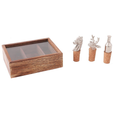 Aluminum wine Bottle Stoppers Set of 3 at Online8 Furniture Auckland NZ