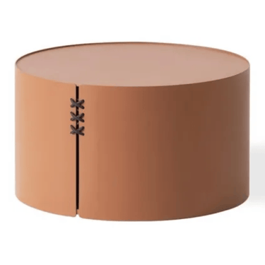 Amber Aluminium Round Coffee Table - Rust at Online8 Furniture Auckland NZ