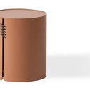 Amber Aluminium Side Table - Rust at Online8 Furniture Auckland NZ