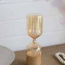 Amber Shimmer Hourglass With White Sand - Small at Online8 Furniture Auckland NZ