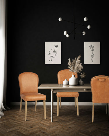Amberley Leather Dining Chair at Online8 Furniture Auckland NZ