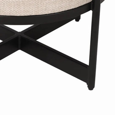 Amelia Upholstered Round Ottoman at Online8 Furniture Auckland NZ