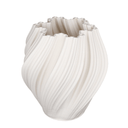Amelie White 3D Printed Ceramic Vase - Large at Online8 Furniture Auckland NZ