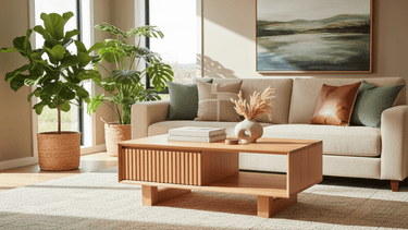 Amsterdam Coffee Table - Natural at Online8 Furniture Auckland NZ