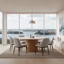 Amsterdam Round Dining Table - 1500mm at Online8 Furniture Auckland NZ