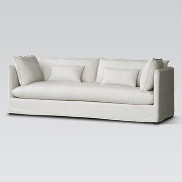 Amsterdam Slip Cover 3 Seat Sofa - Neutral Linen at Online8 Furniture Auckland NZ