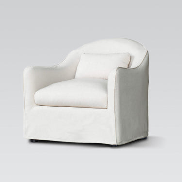 Amsterdam Slipcover Club Chair – Linen Look at Online8 Furniture Auckland NZ