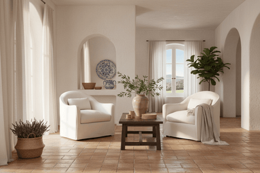 Amsterdam Slipcover Club Chair – Linen Look at Online8 Furniture Auckland NZ