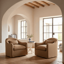 Amsterdam Slipcover Club Chair – Mocha at Online8 Furniture Auckland NZ