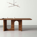 Anakin Dining Table - Brown Oak 2200mm at Online8 Furniture Auckland NZ