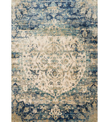 Anastasia Blue/Ivory Rug - 201x279cm at Online8 Furniture Auckland NZ