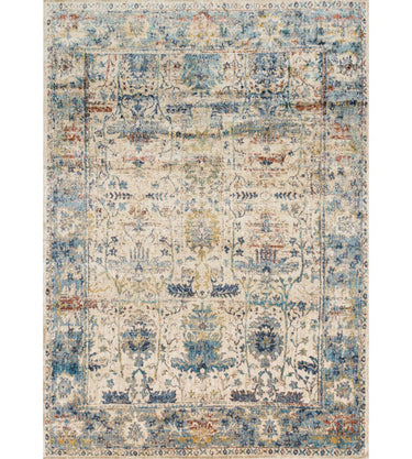 Anastasia Rug - Sand/Light Blue at Online8 Furniture Auckland NZ