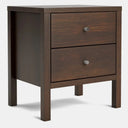 Andes 2 Drawer Bedside Table - Pine at Online8 Furniture Auckland NZ