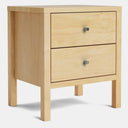 Andes 2 Drawer Bedside Table - Pine at Online8 Furniture Auckland NZ