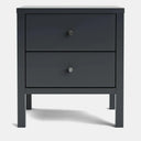 Andes 2 Drawer Bedside Table - Pine at Online8 Furniture Auckland NZ