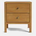Andes 2 Drawer Bedside Table - Pine at Online8 Furniture Auckland NZ