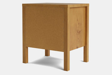 Andes 2 Drawer Bedside Table - Pine at Online8 Furniture Auckland NZ