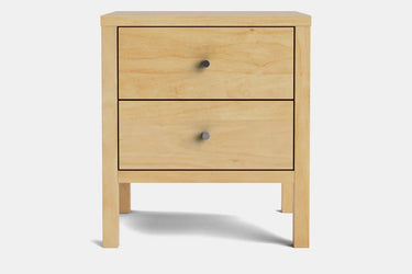 Andes 2 Drawer Bedside Table - Pine at Online8 Furniture Auckland NZ