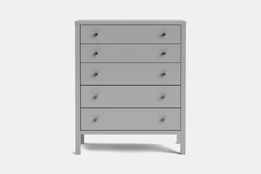 Andes 5 Drawer Tallboy - Pine at Online8 Furniture Auckland NZ