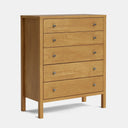 Andes 5 Drawer Tallboy - Pine at Online8 Furniture Auckland NZ