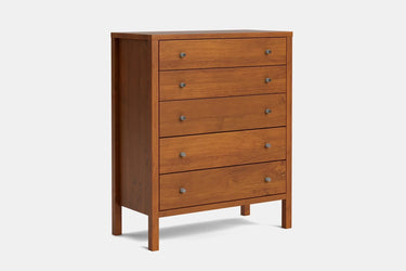 Andes 5 Drawer Tallboy - Pine at Online8 Furniture Auckland NZ