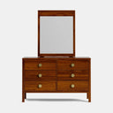 Andes 6 Drawer Dresser & Mirror- Ash at Online8 Furniture Auckland NZ