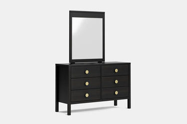 Andes 6 Drawer Dresser & Mirror - Pine at Online8 Furniture Auckland NZ