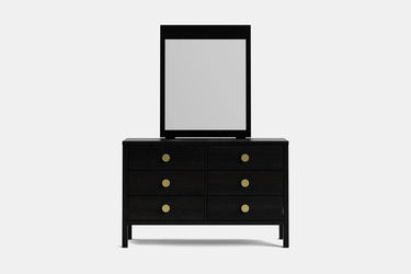 Andes 6 Drawer Dresser & Mirror - Pine at Online8 Furniture Auckland NZ
