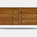 Andes 6 Drawer Wide Lowboy - Ash at Online8 Furniture Auckland NZ