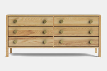 Andes 6 Drawer Wide Lowboy - Ash at Online8 Furniture Auckland NZ