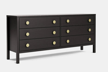 Andes 6 Drawer Wide Lowboy - Ash at Online8 Furniture Auckland NZ