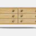 Andes 6 Drawer Wide Lowboy - Pine at Online8 Furniture Auckland NZ