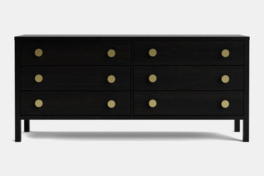 Andes 6 Drawer Wide Lowboy - Pine at Online8 Furniture Auckland NZ