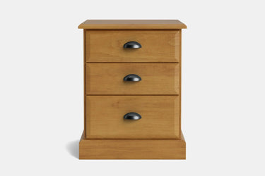 Andorra 3 Drawer Bedside - NZ Made at Online8 Furniture Auckland NZ