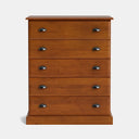 Andorra 5 Drawer Tallboy - NZ Made at Online8 Furniture Auckland NZ