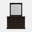 Andorra 8-Drawer Dresser & Mirror - NZ Made at Online8 Furniture Auckland NZ