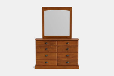 Andorra 8-Drawer Dresser & Mirror - NZ Made at Online8 Furniture Auckland NZ