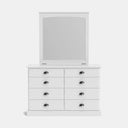 Andorra 8-Drawer Dresser & Mirror - NZ Made at Online8 Furniture Auckland NZ