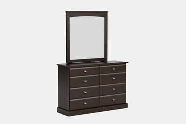 Andorra 8-Drawer Dresser & Mirror - NZ Made at Online8 Furniture Auckland NZ