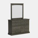 Andorra 8-Drawer Dresser & Mirror - NZ Made at Online8 Furniture Auckland NZ