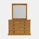 Andorra 8-Drawer Dresser & Mirror - NZ Made at Online8 Furniture Auckland NZ